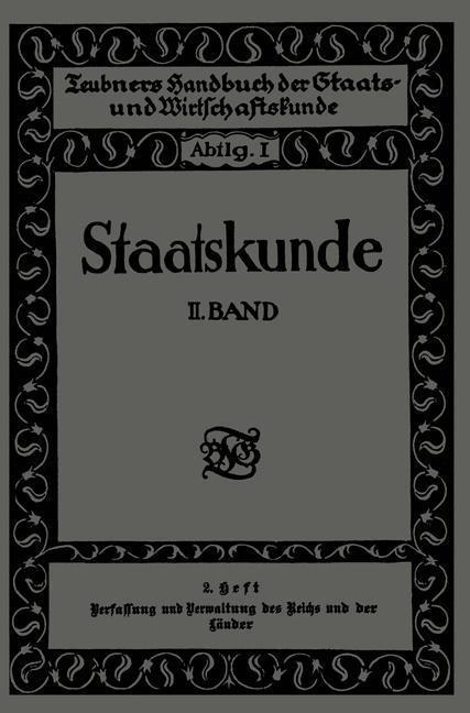 Staatskunde - Walter Jellinek
