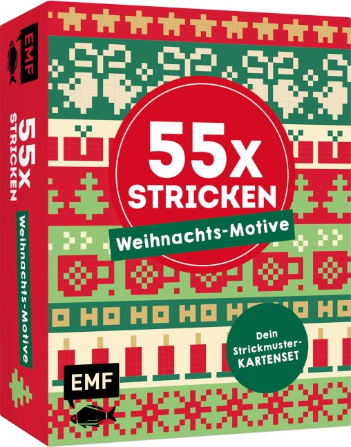 55 x stricken - Weihnachts-Motive: Deine Strickmustersammlung als Kartenset - Marisa Nöldeke