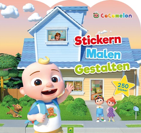 CoComelon - Stickern, Malen, Gestalten: Mit 250 Stickern. Für Kinder ab 3 Jahren - 