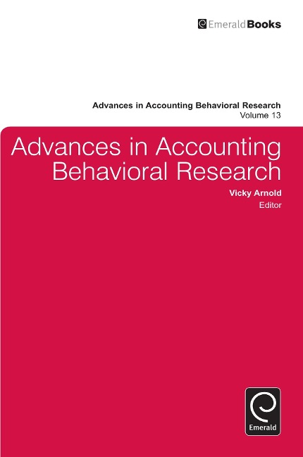 Advances in Accounting Behavioral Research - 