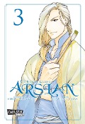 Cover-Bild zum Titel 'The Heroic Legend of Arslan 3' von 'Hiromu Arakawa, Yoshiki Tanaka'