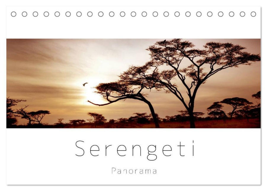 Serengeti Panorama (Tischkalender 2026 DIN A5 quer), CALVENDO Monatskalender - Studio Visuell Photography