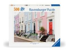 Cover-Bild zum Titel 'Erwachsenenpuzzle 500 Teile - Bunte Stadthäuser in London' von ''