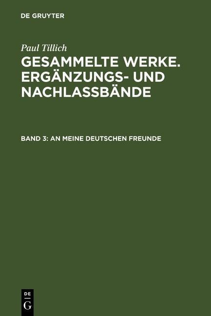 An meine deutschen Freunde - 