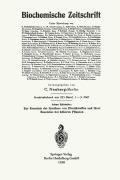 Cover-Bild zum Titel 'Zur Kenntnis der Synthese von Eiweißstoffen und ihrer Bausteine bei höheren Pflanzen' von 'Johan Björkstén'