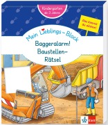 Cover-Bild zum Titel 'Klett Mein Lieblings-Block Baggeralarm! Baustellen-Rätsel' von ''