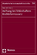 Cover-Bild zum Titel 'Haftung bei fehlerhaftem Rechtsformzusatz' von 'Dominik Pietzarka'