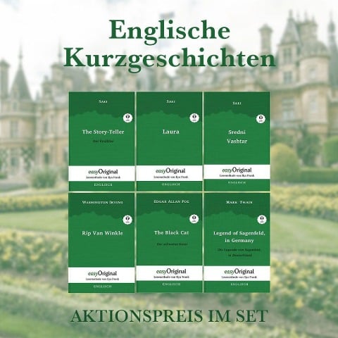 Englische Kurzgeschichten (Bücher + Audio-Online) - Lesemethode von Ilya Frank - Edgar Allan Poe, Hector Hugh Munro (Saki), Mark Twain, Washington Irving