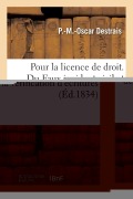 Cover-Bild zum Titel 'Pour La Licence de Droit. Du Faux Incident Civil Et de la Vérification d'Écritures: de la Prescription, de la Lettre de Change Et Du Billet À Ordre. F' von 'Destrais-P-M-O'
