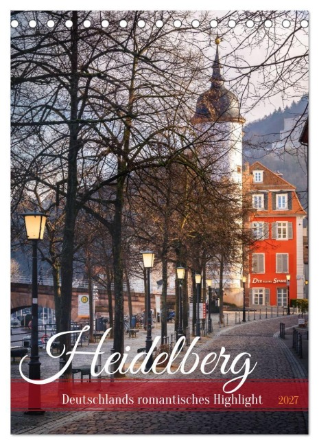 Heidelberg - Deutschlands romantisches Highlight (Tischkalender 2027 DIN A5 hoch), CALVENDO Monatskalender - Thorsten Assfalg