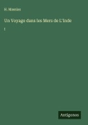 Cover-Bild zum Titel 'Un Voyage dans les Mers de L'Inde' von 'H. Massias'