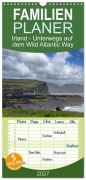 Cover-Bild zum Titel 'Familienplaner 2027 - Irland - Unterwegs auf dem Wild Altantic Way mit 5 Spalten (Wandkalender, 21 x 45 cm) CALVENDO' von 'Claudia Guth'