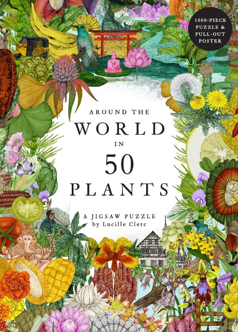 Around the World in 50 Plants 1000 Piece Puzzle - Jonathan Drori
