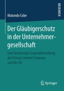 Cover-Bild zum Titel 'Der Gläubigerschutz in der Unternehmergesellschaft' von 'Matondo Cobe'