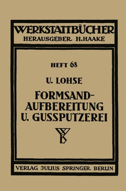 Formsandaufbereitung und Gußputzerei - U. Lohse