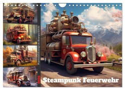 Cover-Bild zum Titel 'Steampunk Feuerwehr (Wandkalender 2026 DIN A4 quer), CALVENDO Monatskalender' von 'Sabine Löwer'