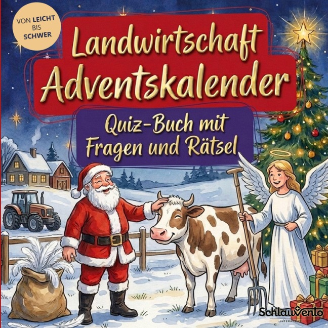 Landwirtschaft-Adventskalender: Quiz-Buch mit Fragen und Rätsel - Schlauvento Interactive