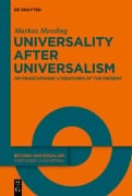 Cover-Bild zum Titel 'Universality after Universalism' von 'Markus Messling'