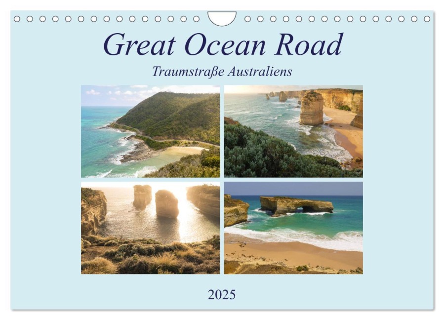 Great Ocean Road - Traumstraße Australiens (Wandkalender 2025 DIN A4 quer), CALVENDO Monatskalender - Martin Wasilewski