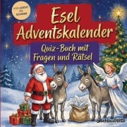Cover-Bild zum Titel 'Esel-Adventskalender: Quiz-Buch mit Fragen und Rätsel' von 'Schlauvento Interactive'