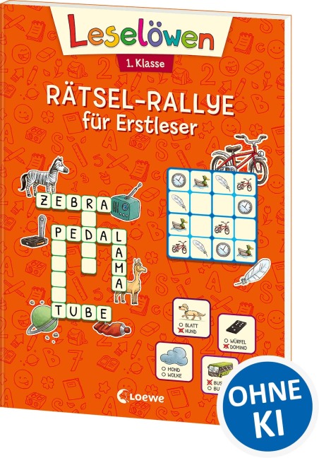 Leselöwen Rätsel-Rallye für Erstleser - 1. Klasse (Orange) - 
