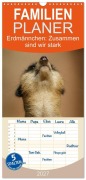 Cover-Bild zum Titel 'Familienplaner 2027 - Erdmännchen: Zusammen sind wir stark mit 5 Spalten (Wandkalender, 21 x 45 cm) CALVENDO' von 'Peter Hebgen'