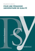 Cover-Bild zum Titel 'Pour une pédagogie universitaire de qualité' von 'Dieudonné Leclercq'