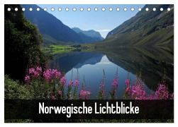 Cover-Bild zum Titel 'Norwegische Lichtblicke (Tischkalender 2026 DIN A5 quer), CALVENDO Monatskalender' von 'Andrea Pons'