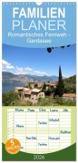 Cover-Bild zum Titel 'Familienplaner 2026 - Romantisches Fernweh - Gardasee mit 5 Spalten (Wandkalender, 21 x 45 cm) CALVENDO' von 'Monika Böhme-Garnweidner'