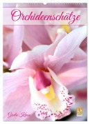 Cover-Bild zum Titel 'Orchideenschätze (Wandkalender 2026 DIN A2 hoch), CALVENDO Monatskalender' von 'Gisela Kruse'