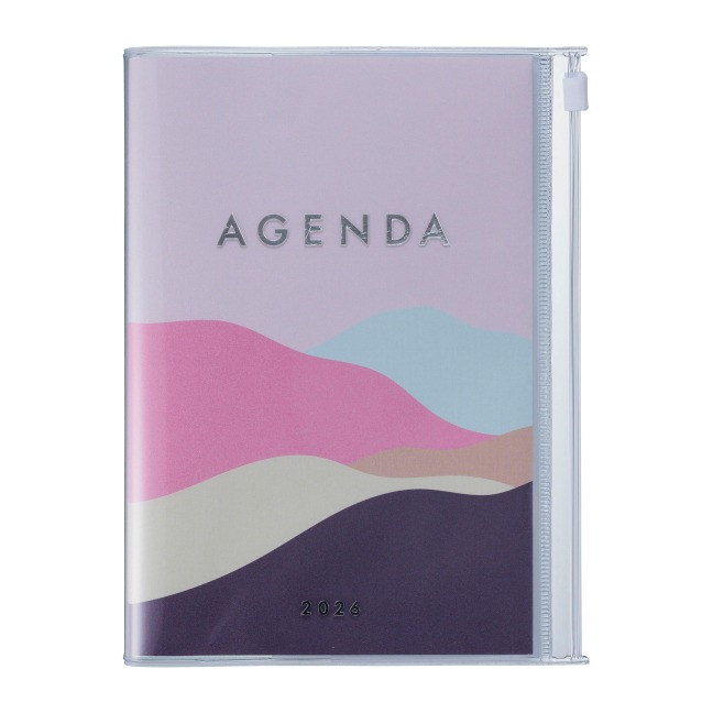MARK'S 2025/26 Taschenkalender, B6 Mountain // Pink - 