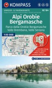 Cover-Bild zum Titel 'KOMPASS Wanderkarte 104 Alpi Orobie Bergamasche, Parco delle Orobie Bergamasche, Valle Brembana, Valle Seriana 1:50.000' von ''