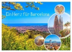 Cover-Bild zum Titel 'Ein Herz für Barcelona (Wandkalender 2026 DIN A2 quer), CALVENDO Monatskalender' von 'Christa Kramer'