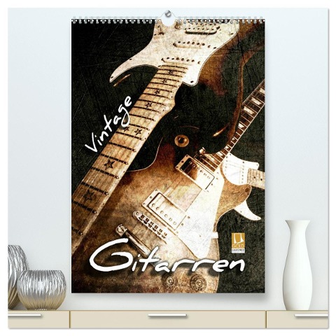 Vintage Gitarren (hochwertiger Premium Wandkalender 2024 DIN A2 hoch), Kunstdruck in Hochglanz - Renate Bleicher