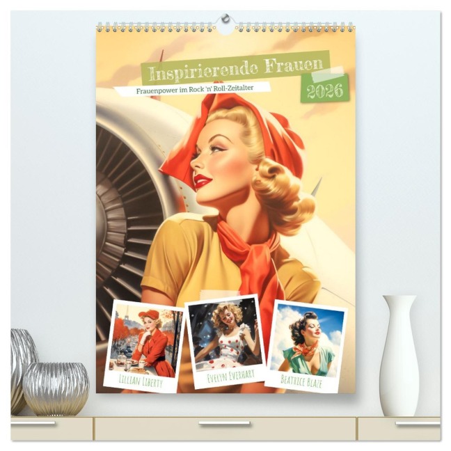 Inspirierende Frauen (hochwertiger Premium Wandkalender 2026 DIN A2 hoch), Kunstdruck in Hochglanz - Steffen Gierok-Latniak