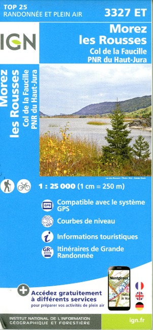 3327ET Morez.les Rousses.Col de la Faucille.PNR du Haut Jura - 