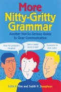 Cover-Bild zum Titel 'More Nitty Gritty Grammar' von 'Edith Hope Fine, Judith Pinkerton Josephson'