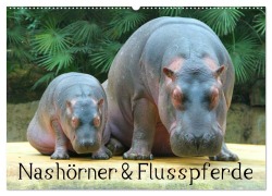Cover-Bild zum Titel 'Nashörner & Flusspferde (Wandkalender 2026 DIN A2 quer), CALVENDO Monatskalender' von 'Elisabeth Stanzer'