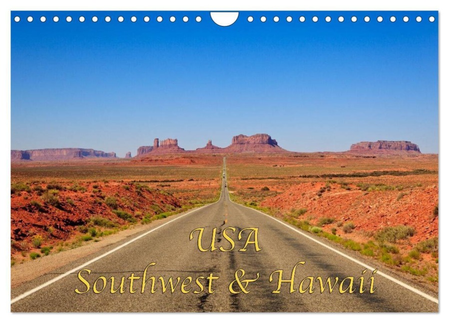 USA Southwest & Hawaii (Wandkalender 2027 DIN A4 quer), CALVENDO Monatskalender - Dominik Wigger