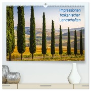 Cover-Bild zum Titel 'Impressionen toskanischer Landschaften (hochwertiger Premium Wandkalender 2026 DIN A2 quer), Kunstdruck in Hochglanz' von 'Lhj Photo Hamburg'