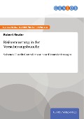 Cover-Bild zum Titel 'Risikosteuerung in der Versicherungsbranche' von 'Robert Reuter'