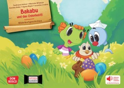 Cover-Bild zum Titel 'Bakabu auf der Suche nach dem Osterlied-Ei. Kamishibai Bildkartenset' von 'Ferdinand Auhser'