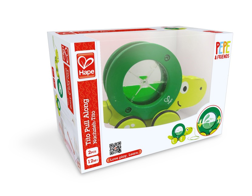 Hape - Nachziehschildkröte Tito -  Hape - Nachziehschildkröte Tito -