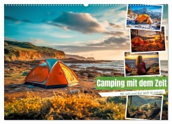 Camping mit dem Zelt (Wandkalender 2025 DIN A2 quer), CALVENDO Monatskalender - Steffen Gierok-Latniak