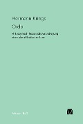 Cover-Bild zum Titel 'Ordo' von 'Hermann Krings'