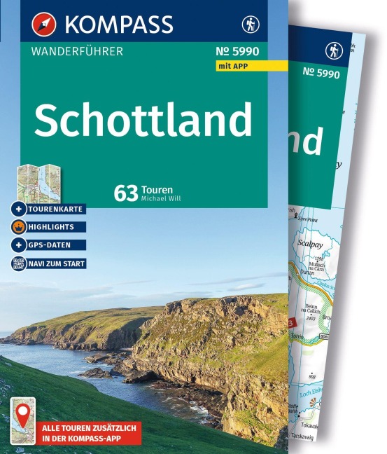 KOMPASS Wanderführer Schottland, 63 Touren mit Extra-Tourenkarte - Michael Will