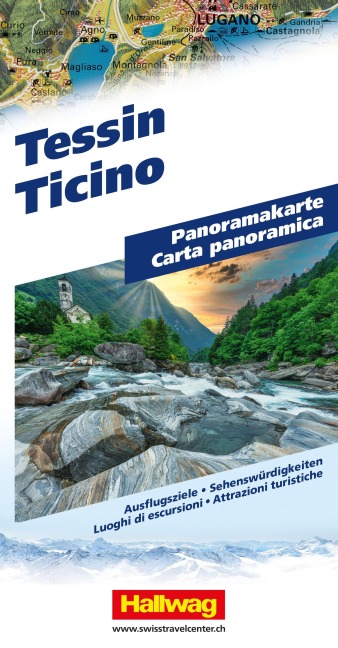 Hallwag Panoramakarte Tessin - 
