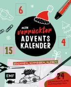 Cover-Bild zum Titel 'Mein verrückter Adventskalender - Das Mitmachbuch: zeichnen, schneiden, kleben' von ''