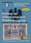 Cover-Bild zum Titel 'Katalog der österreichischen Banknoten ab 1759' von 'Johann Kodnar, Norbert Künstner'
