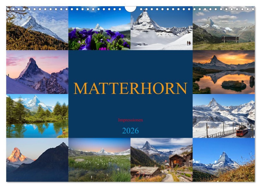 MATTERHORN Impressionen (Wandkalender 2026 DIN A3 quer), CALVENDO Monatskalender - Susan Michel